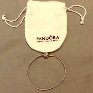 Pandora Essence Gray Cord Bracelet 8”